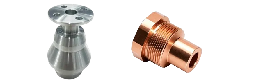 cnc machined stainless steel & copper alloy pasrt