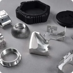 Two high-precision CNC machined metal housings for industrial applications.
